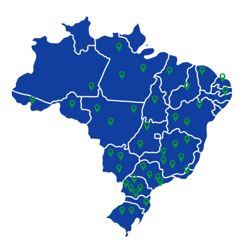 Atendemos Clientes em <b>Todo o Brasil</b>